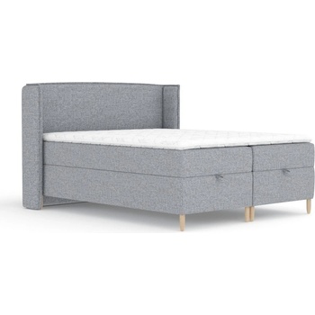 Maison de Reve Сиво боксспринг легло с място за съхранение 160x200 cm Monpelli - Maison de Rêve (MONPELLI160_MDR_P0_ALT16_M3_ALT16_T16_L26)
