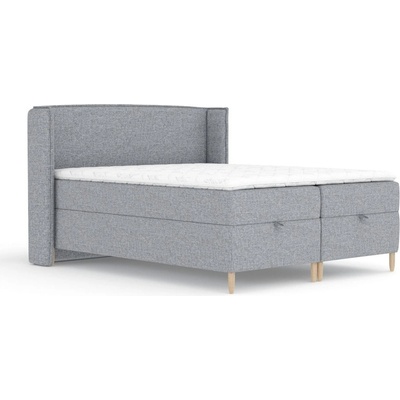 Maison de Reve Сиво боксспринг легло с място за съхранение 160x200 cm Monpelli - Maison de Rêve (MONPELLI160_MDR_P0_ALT16_M3_ALT16_T16_L26)