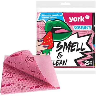 York Кърпа York So! Juicy, ароматизирана, ягода, 2 броя