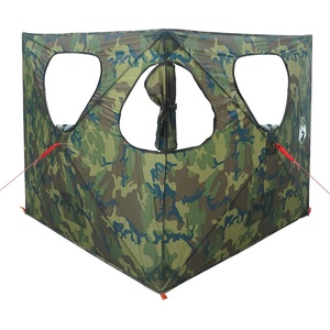 vidaXL Ловна шатра Камуфлаж 145 x 145 x 150 см Полиестер и стомана (42028728) Палатка