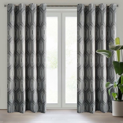 Takoy Zatemňovací záves typu blackout DIADEM s geometrickým vzorom-HF-356441 | 140 x 250 cm