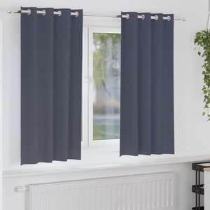 Pure Line Home Плътни завеси в цвят антрацит с метални халки, 2 бр. , 140 x 175 см - zalegloto - 56,91 лв
