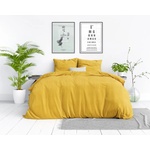Dreamhouse Двоен спален комплект Stone washed Mustard 220/240 с един плик 100% памук
