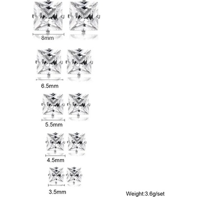 Talitha Комплект от пет чифта обеци с цирконий