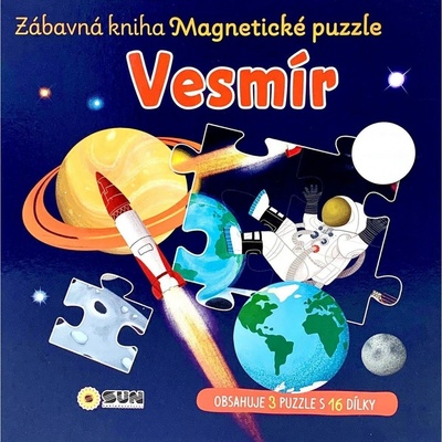 Zábavná magnetická kniha VESMÍR - čti a skládej
