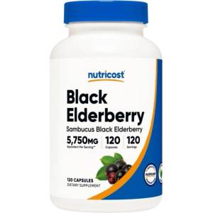 Nutricost Black Elderberry 575 mg (10: 1) [120 капсули]