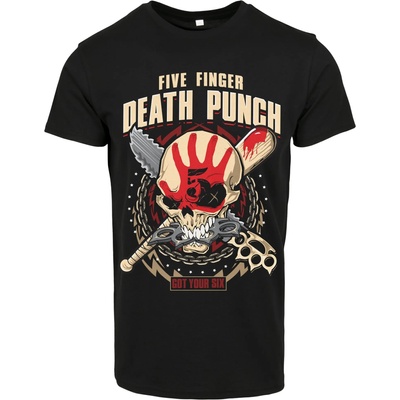 MERCHCODE Мъжка тениска в черно Merchcode Five Finger Deathpunch Zombie Kill MC779 SALE - Черен, размер M