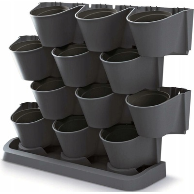 Sada závěsných vertikálních květináčů 12ks IO2W600S CASCADE GARDEN WALL