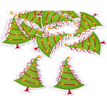 Stoklasa Drevený dekoračný gombík vianočný 1 ks