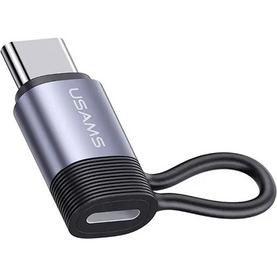 USAMS Адаптер USAMS AU17 гнездо за мълния - Type-C BLACK SJ677LN01 (SJ677LN01)