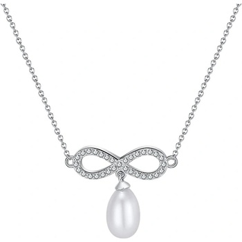 DELIS Сребро 925, jw1544, модел "безкрайност", с родиево покритие (jw1544)