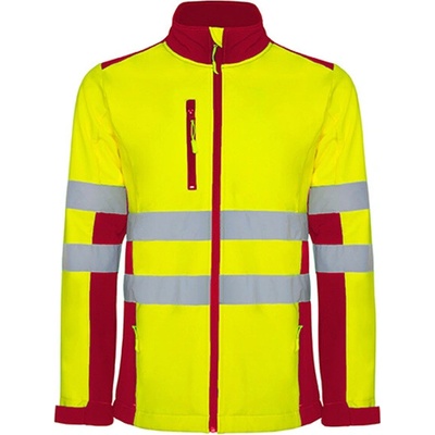 Roly Antares softshellová bunda Hi-Viz HV9303 Red
