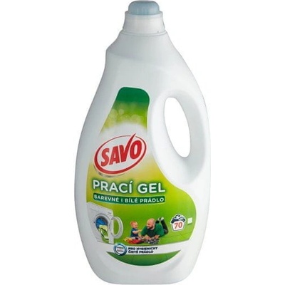 Savo Gel na praní bílého a barevného prádla 3,5 l 70 PD