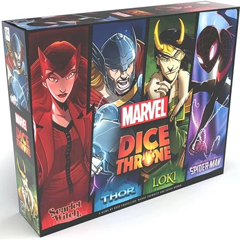 Roxley Games Настолна игра Marvel Dice Throne 4 Hero Box - Scarlet Witch vs Thor vs Loki vs Spider-Man (BGBG0003229N)