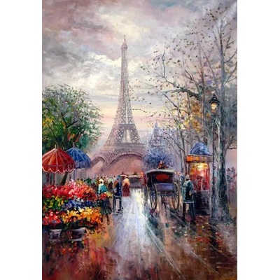 Norimpex - Puzzle Diamant painting: A walk through Paris 30x40cm - 1 - 39 piese
