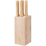 Opinel Комплект 5 кухненски ножа Opinel Parallele - Bread, с дървена стойка (002402-pe)