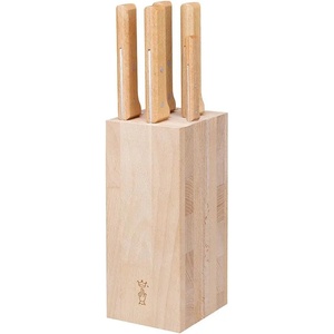 Opinel Комплект 5 кухненски ножа Opinel Parallele - Bread, с дървена стойка (002402-pe)