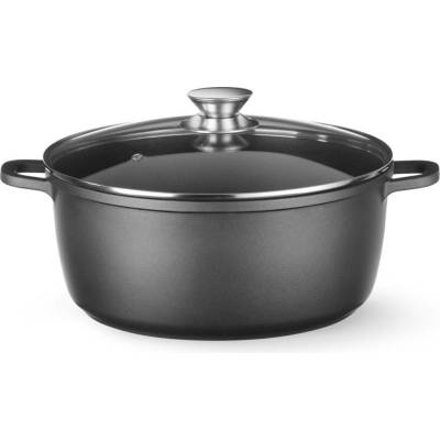HENDI Hrnec s nepřilnavou povrchovou úpravou, 9L, Černá, 405x332x(H)138mm
