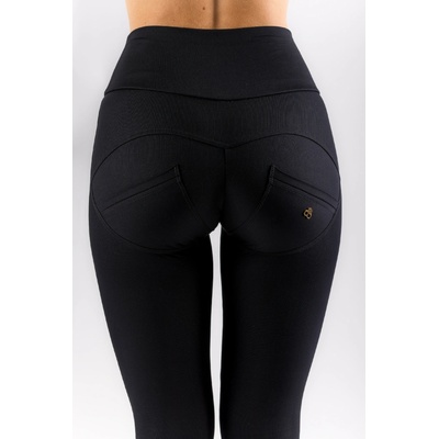 GoldBee Legíny Stahující Celé Břicho Push-Up PRO Lycra Black Black