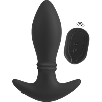 Image 1 of Anos RC Moving Rings Butt Plug Black