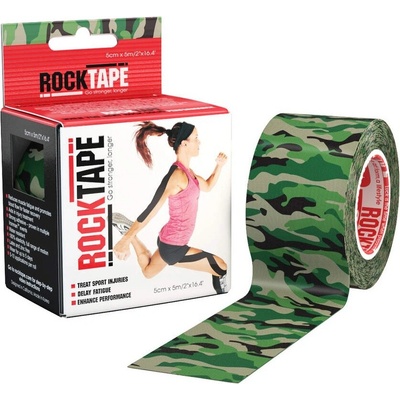 RockTape Kineziologický tejp Design Camo Green 5 cm x 5 m