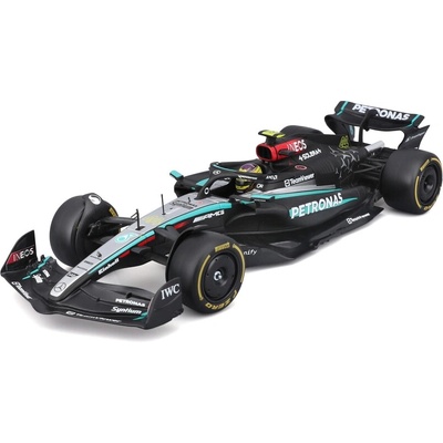 Bburago Mercedes AMG Petronas W15 2024 44 Hamilton hardcase 1:24