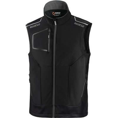 Sparco Tech Light Vest softshellová vesta čierna sivá