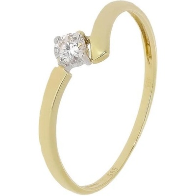 Zlaton Prsten žluté zlato s diamantem 000460511184
