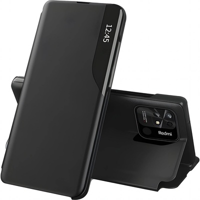 Xiaomi Elegantен книжен калъф View Case за Xiaomi Redmi 10C - Черен KP23506