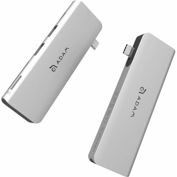 ADAM elements Casa Hub 5E 5-in-1 Hub Adapter - мултифункционален хъб за свързване на допълнителна периферия за MacBook (тъмносив)