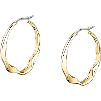 Trussardi Módne pozlátené náušnice kruhy T-Design TJAXA03