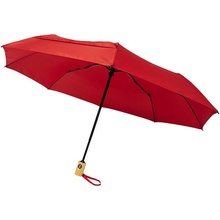 Deštník skládací s automatickým otevíráním červený