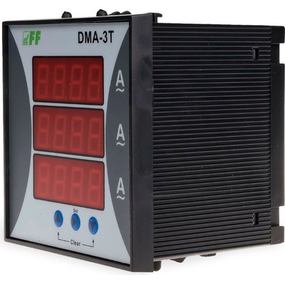 DMA-3T - 3-fázový digitálny ampérmeter, 0-5A, presnosť 1%