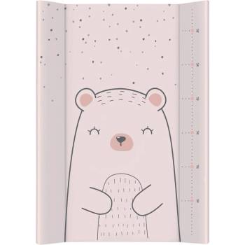 KikkaBoo Твърда PVC подложка за повиване 80х50см Bear with me Pink (31108060033)