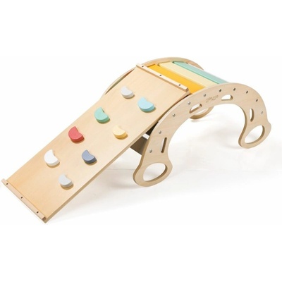 EliNeli dřevěnámontessori houpačka 5 v 1 s prknem 2 v 1 set fresh – Zbozi.Blesk.cz