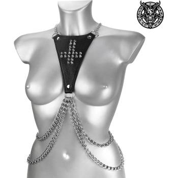 Image 1 of Leather & steel fashion сбруя cross- lsf11 03