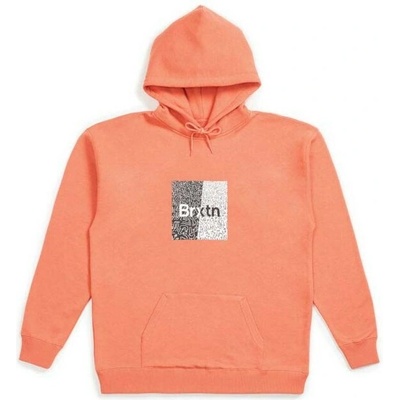 Brixton Crowd Hooded Fleece Coral