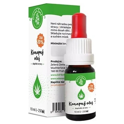 Zelená Země CBD konopný olej 20% 30 ml