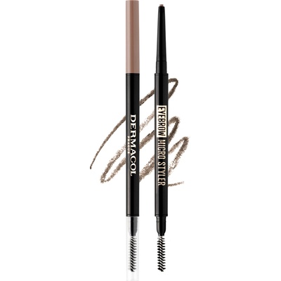 Dermacol Automatická ceruzka na obočie s kefkou Eyebrow Micro Style r Automatic Eyebrow Pencil 01 0,1 g