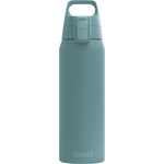 SIGG - Insulated drinking bottle - Thermos bottle Shield Therm One Morning Blue carbonated drinks - Leak-proof - Dishwasher safe - BPA-free - 90% recycled stainless steel - Gray blue - 6020.80 (6020.80)