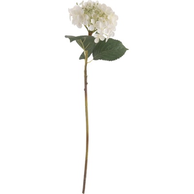 Umělá květina Hortenzie bílá 64 cm