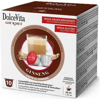 Italfoods Dolce Vita Ginseng ženšenový nápoj do Nespresso 10 kusov