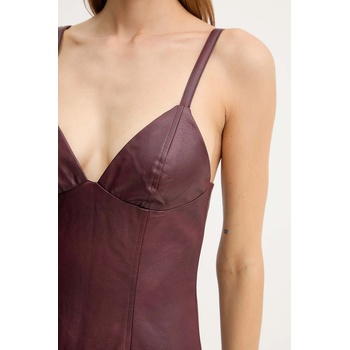 Bardot Рокля Bardot в бордо среднодълга с кройка по тялото 60086DB (60086DB)