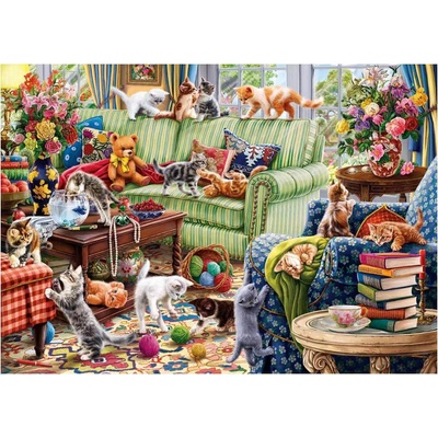 Anatolian - Puzzle Kittens in the Living Room - 1 500 piese