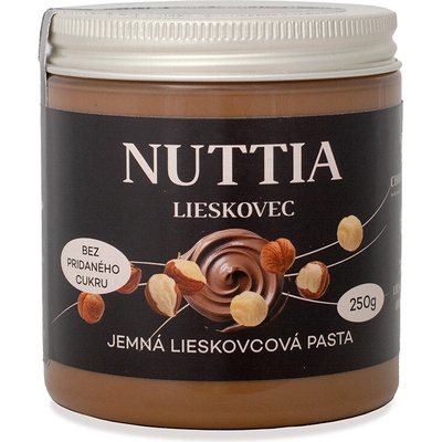DP chocolate Nuttia Jemná lieskovcová pasta 250 g