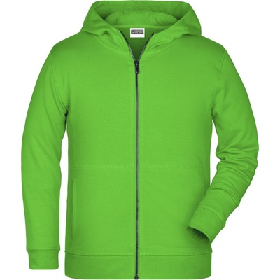 Daiber JN 8026K dětská mikina na zip lime green