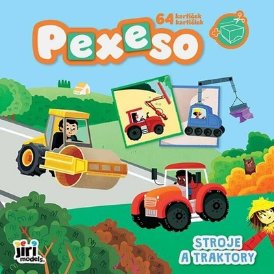 JM Pexeso v sešitu Stroje a traktory
