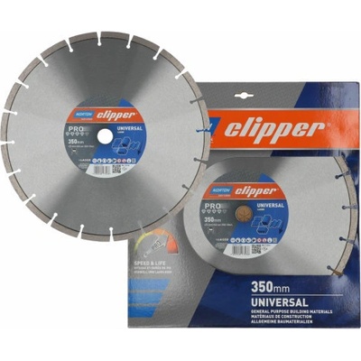 Diamantový kotouč na betonovou dlažbu NORTON Clipper PRO UNIVERSAL LASER ST 350 x 25,40 mm