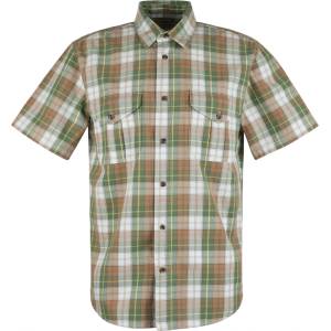 Filson Мъжка риза с копчета Filson S/S Lightweight Alaskan Guide Shirt - Green / White / Brown Plaid - размер XS (033-2280-0111)
