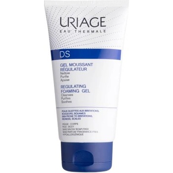 Uriage DS Regulating Foaming Gel почистващ гел за премахване на пърхот и дискомфорт на кожата, причинени от микроорганизми 150 ml унисекс